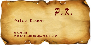 Pulcz Kleon névjegykártya